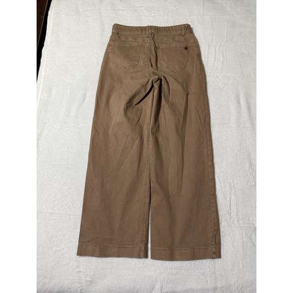 Democracy Womens 10 High Rise Wide Leg Jeans Beige Ab Solution 30x30 - Picture 7 of 9